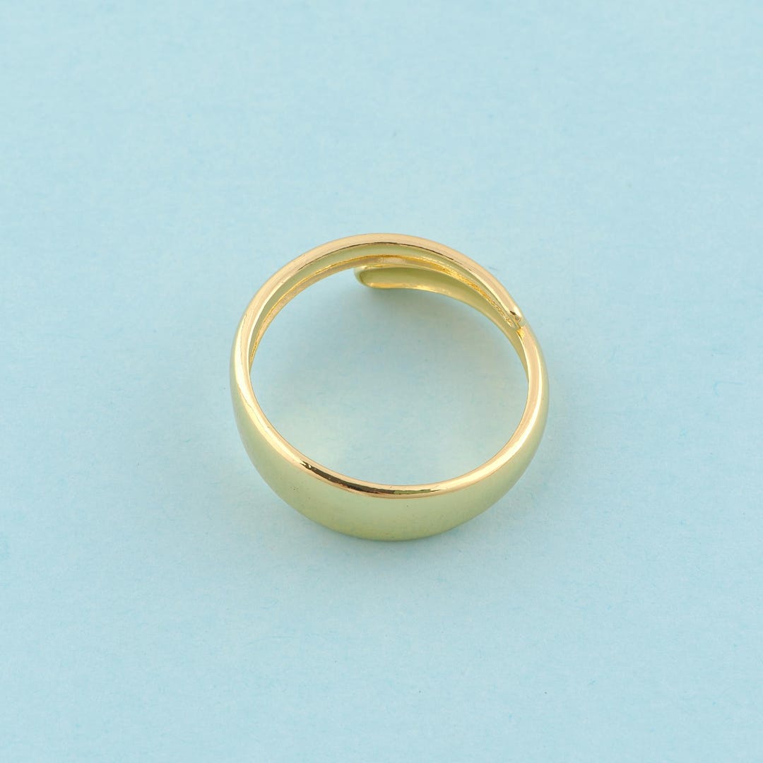 Gold Round Rings,minimalist Jewelry Rings,thick Rings Perfect Gift,18k ...