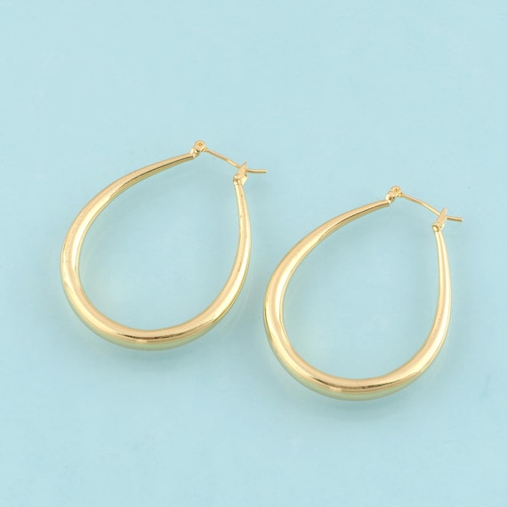 Gold Hoop Earrings,Hugging Hoop Jewelry Earrings,Hoop Earrings,Gift for Her,18K Gold