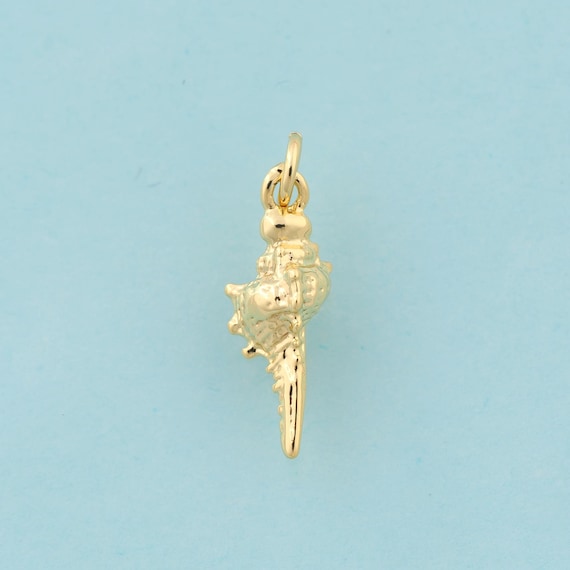 Gold Conch Charms,Conch Jewelry,Conch Pendant for DIY Jewelry Making,18K Gold