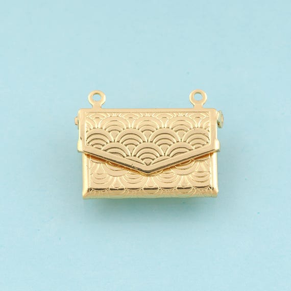 Gold Bag Charms,Minimalist Jewelry,Bag Pendant for DIY Jewelry Making,18K Gold