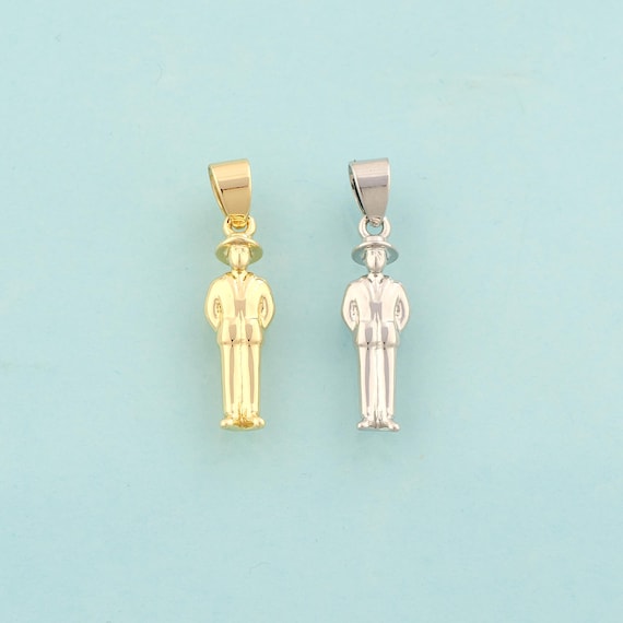 Gold Magician Charms,Magician Jewelry,Magician Pendant for DIY Jewelry Making,18K Gold