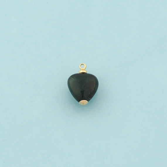 Gold Energy Stone Charms,Natural Stone Jewelry,Indian Agate Pendant for DIY Jewelry Making,18K Gold