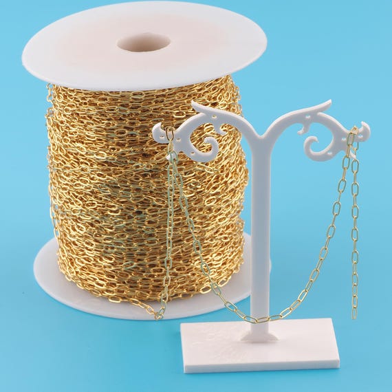 Gold Cable Chain,Special Jewelry Chain,Semi-Finished Product Chain for DIY Jewelry Making,18K Gold