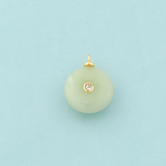 Gold Energy Stone Charms,Natural Stone Jewelry,Stone Pendant for DIY Jewelry Making,18K Gold