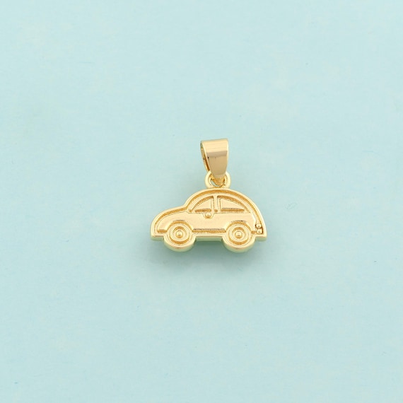 Gold Car Charms,Car Jewelry,Car Pendant for DIY Jewelry Making,18K Gold