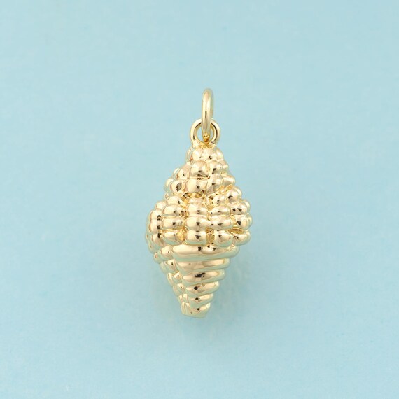 Gold Conch Charms,Conch Jewelry,Conch Pendant for DIY Jewelry Making,18K Gold