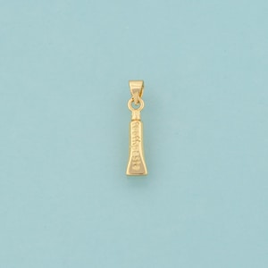 Gold Zahnpasta Charms, Zahnpasta Schmuck, Zahnpasta Anhänger für DIY Schmuckherstellung, 18K Gold