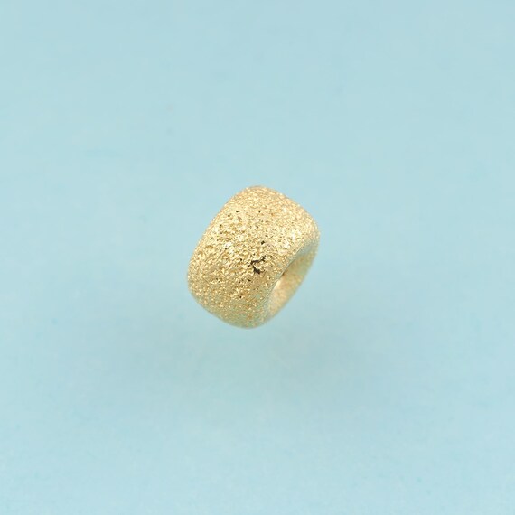 5 pcs Tube Spacer Beads,Round Beads,WIde Beads for DIY Jewelry Making,18K Gold