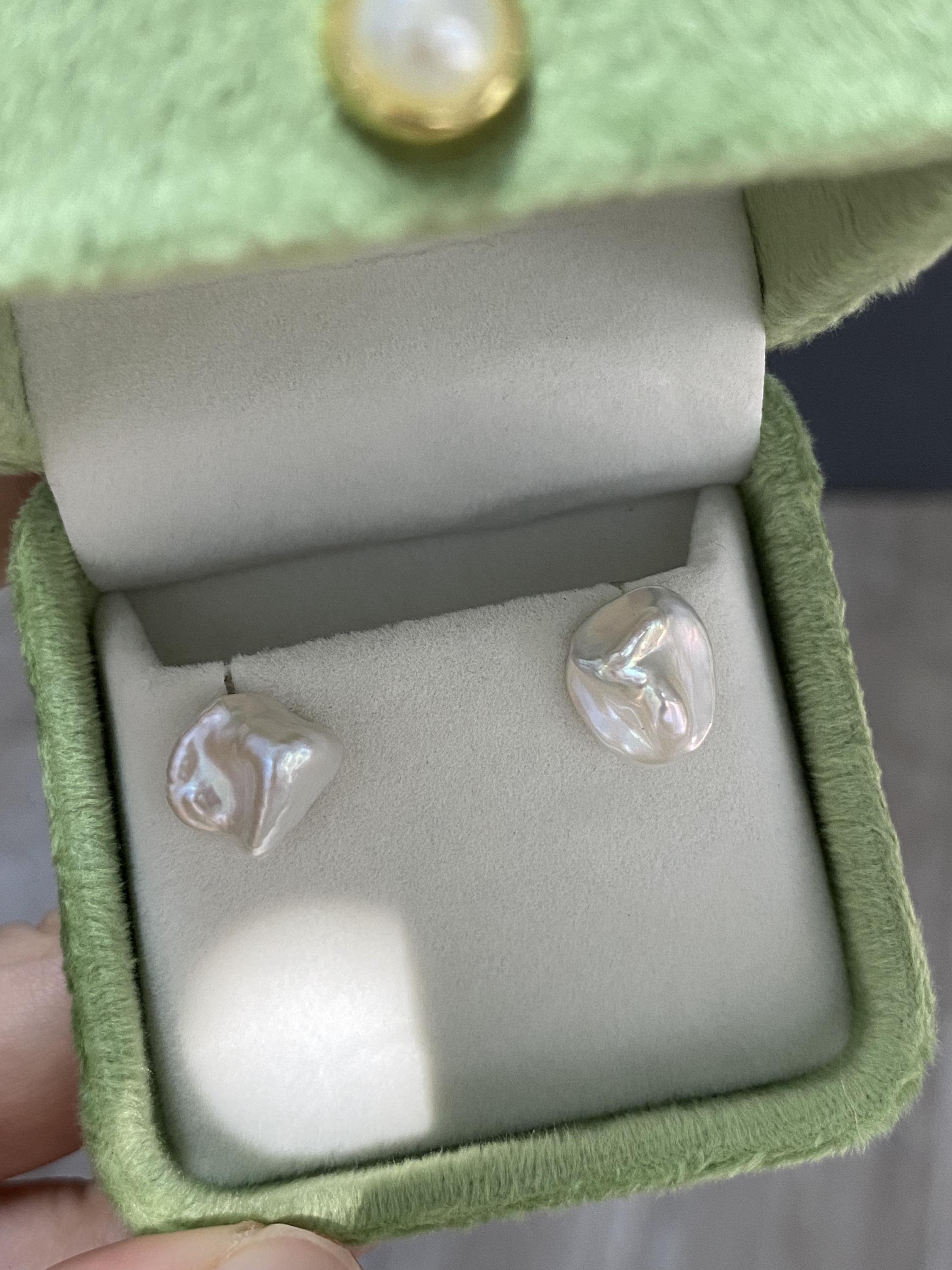 Baroque Pearl Stud Earrings