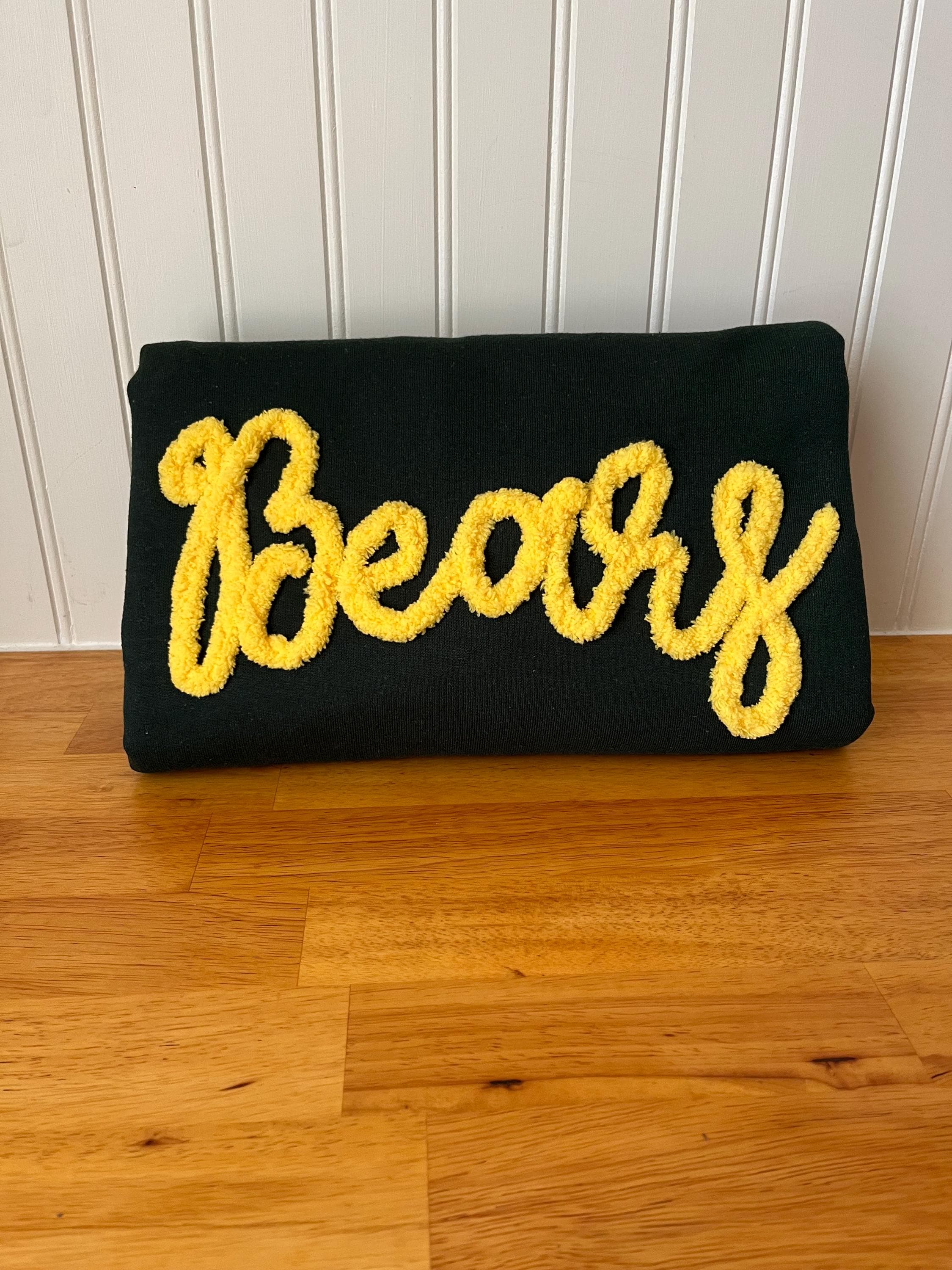 Chienelle Lettering Chenille Appliqué Font - Etsy