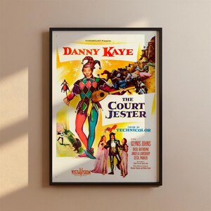 The Court Jester 1955 Vintage 50s Poster Print Film Movie Danny Kaye Premium Quality Free Shipping!