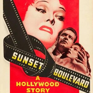 Sunset Boulevard 1950 Cinema Vintage Print Poster 50s Film Movie Blvd Classic Noir Premium Quality Free Shipping!