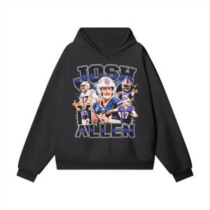 Josh Allen Vintage Grafik Hoodie