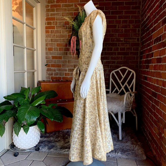 Brocade Floral Print Sheath Dress 1606