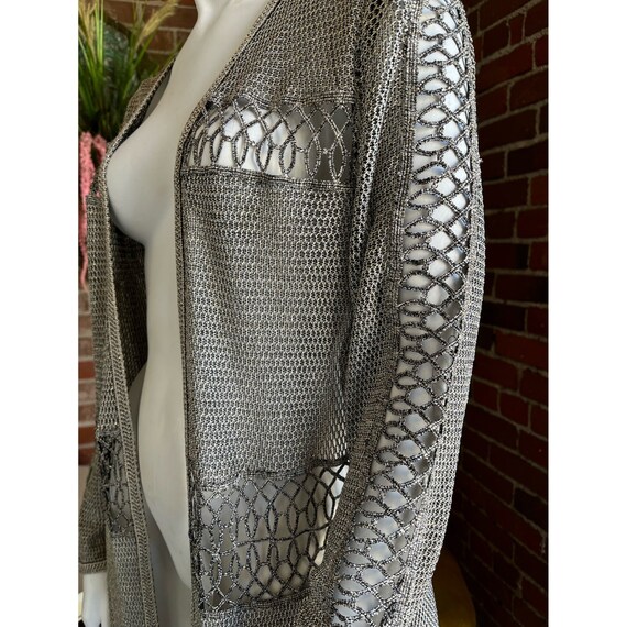 1990s Silver Mesh Jacket - image 6