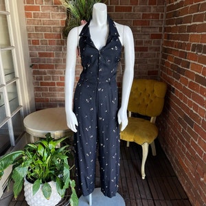 1990s does 1940s Jumpsuit Beach Pajamas