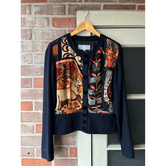 1980s Deer & Floral Print Jacket - image 2