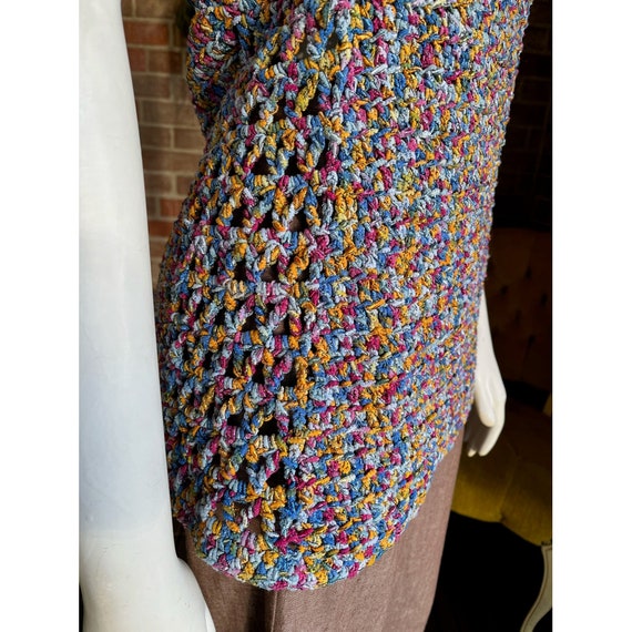 Vintage Knot Crochet Tank Sweater - image 6