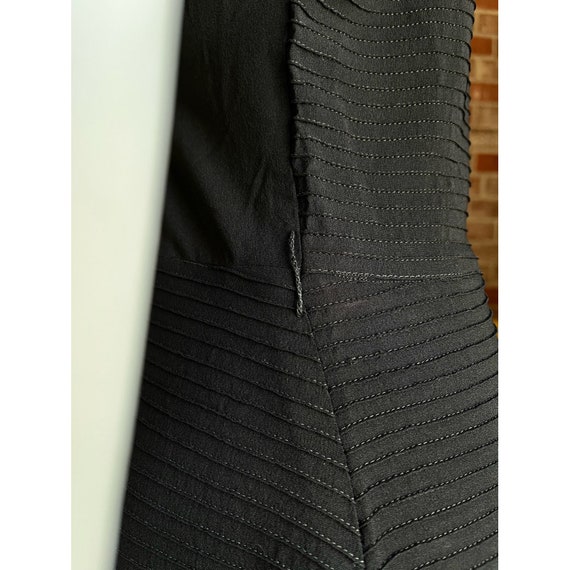 1930s Black Crepe Dress - image 7
