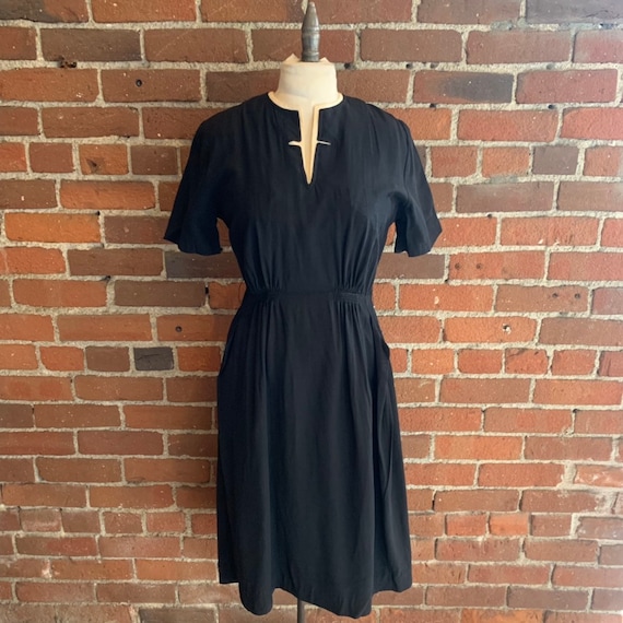 1950s Black and White Dress NOS VLV