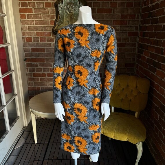 1960s Wool Floral Dress Estevez - Gem