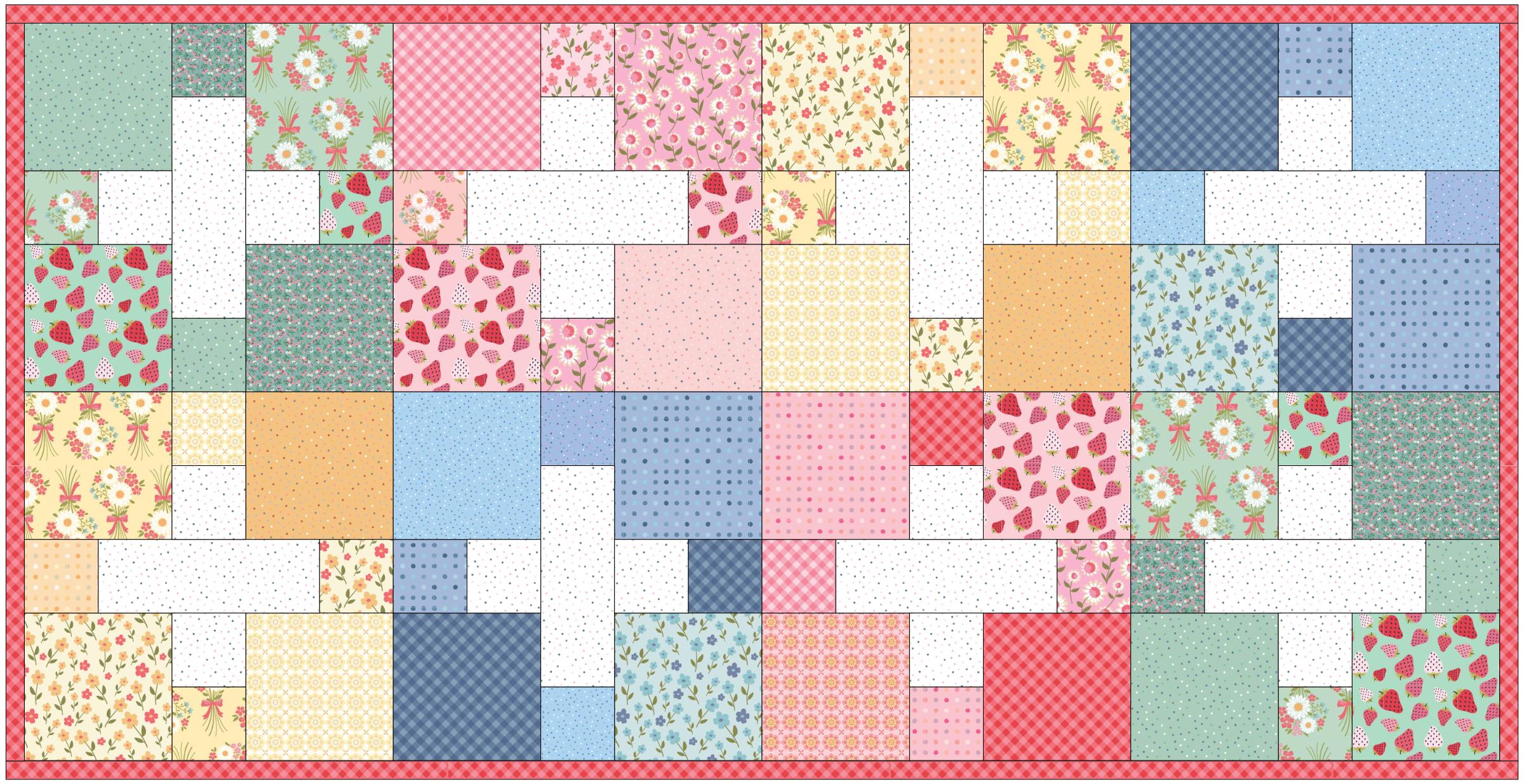 Digital PDF Pattern Scrappy Plus Block Quilt - Etsy