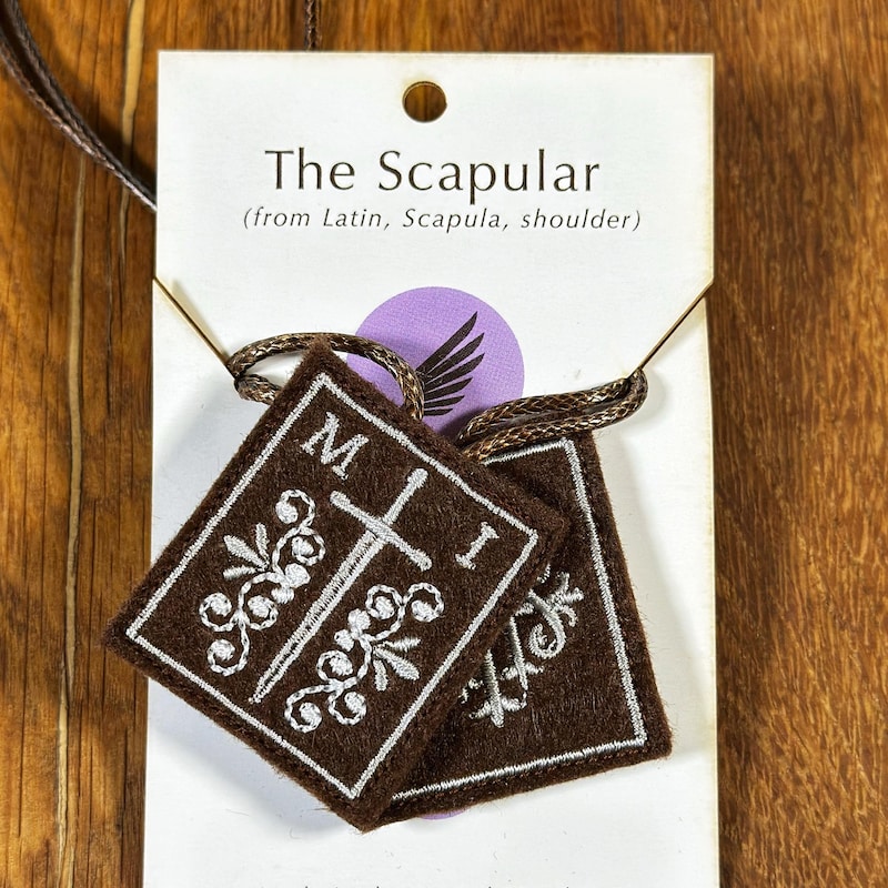 Scapular Brown Scapular - Etsy