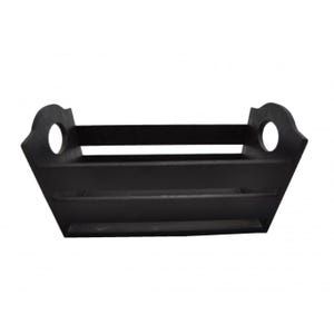 Bread Box Black Modern Wooden Bread Basket 24x15 cm Natural Wood Storage