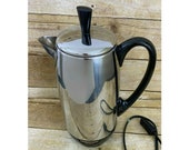 Vintage Faberware Super Fast Electric Percolator 12 Cup Coffee Pot Model 142