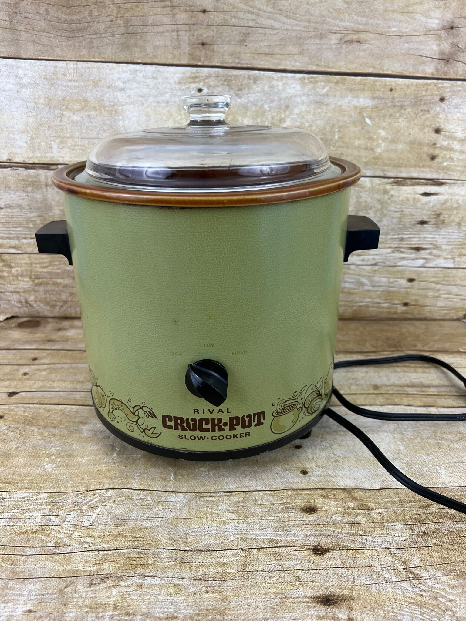 Vintage Rival Crock Pot Slow Cooker 3.5 Qt Model 3100/2 Stoneware