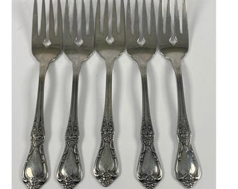 Oneida Distinction Deluxe HH Flatware Kennett Square 5 Salad Forks