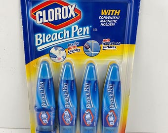 Clorox Laundry Bleach Pen 4 Pack (2 oz each) 2004 NOS Sealed Household Cleaner