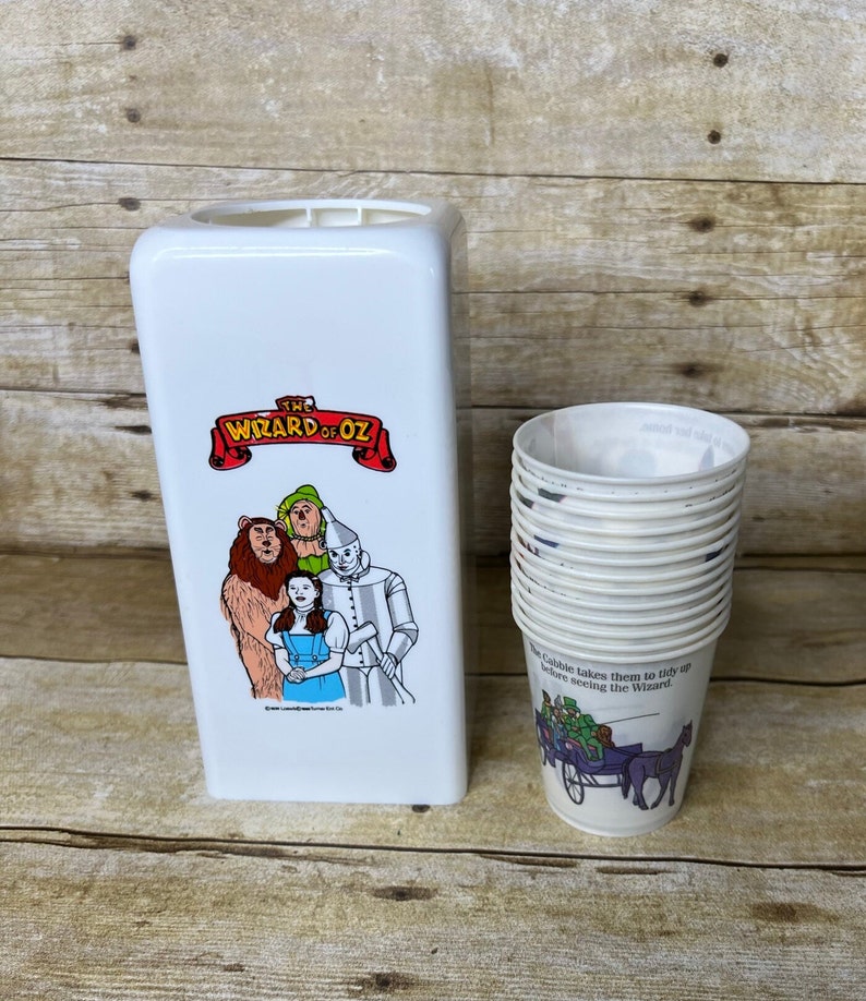 Wizard of Oz Dixie Cup Holder Pop up With Cups 1989 Etsy
