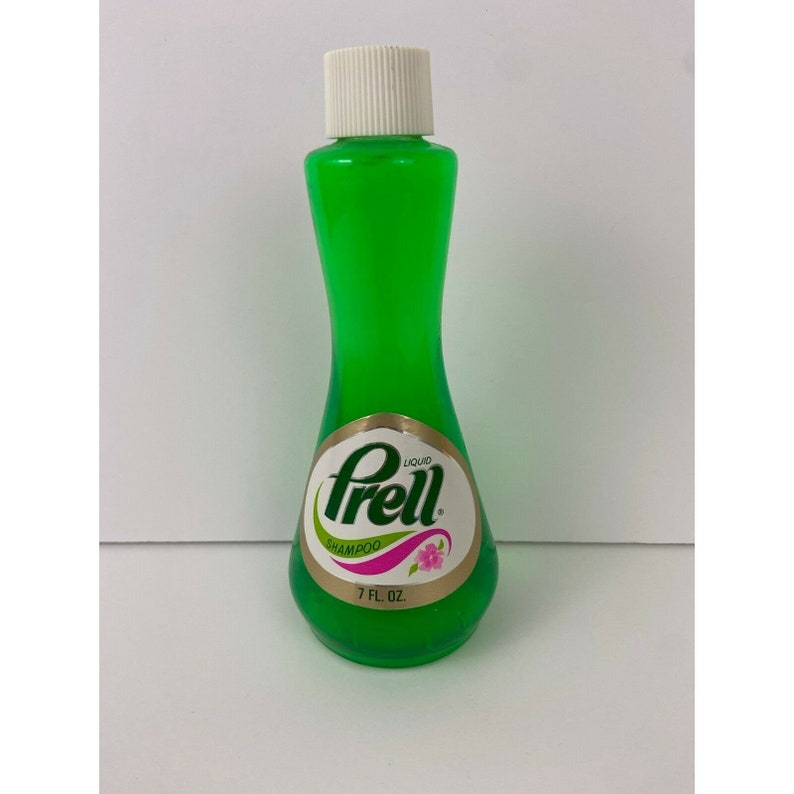 Vintage 1970's P&G PRELL Liquid Shampoo 7 oz Glass Bottle Etsy