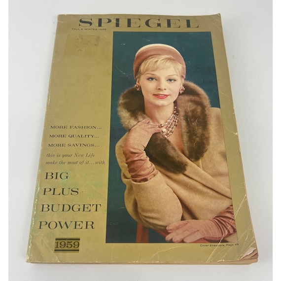 USA VINTAGE 1938年 Spiegelスピーゲルカタログ500ページ Vintage Spiegel Catalog 1959 Fall & Winter Budget Power - Etsy
