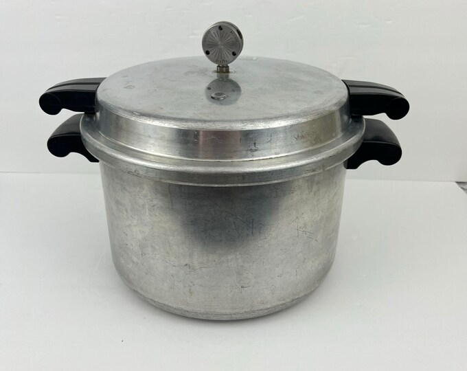 Mirromatic 8 Quart M0498 Aluminum Pressure Cooker Vintage Etsy