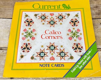 Vintage Current Just-a-Note Assortment Calico Corners 12  Note Cards
