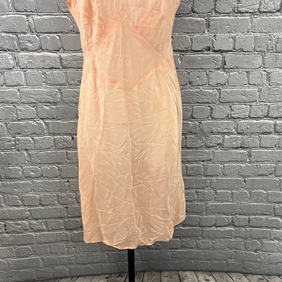 VTG Nightgown  40s Peach Sexy silky Rayon   bias … - image 3
