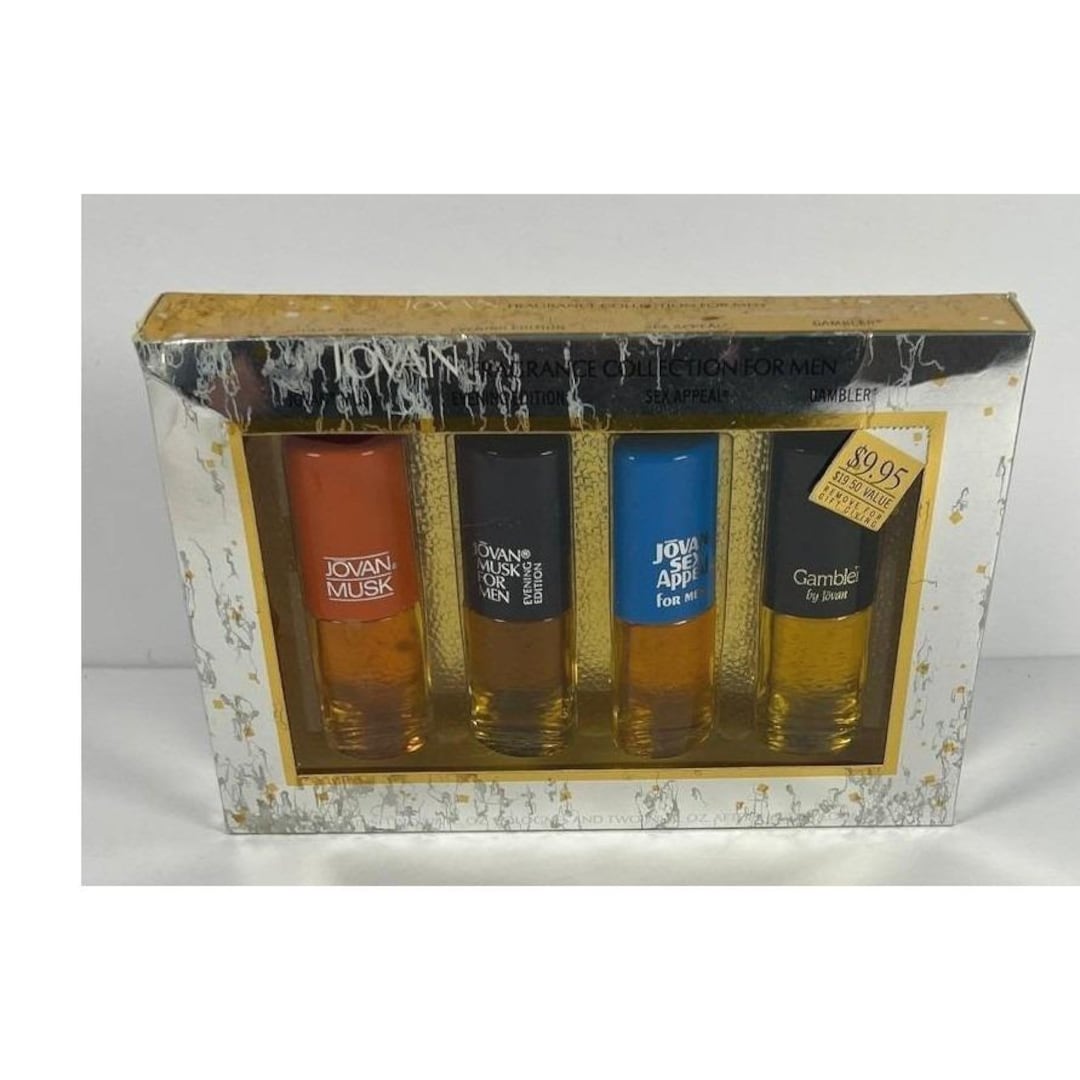 Vintage Jovan Fragrance Collection for Men Gift Set Musk Sex