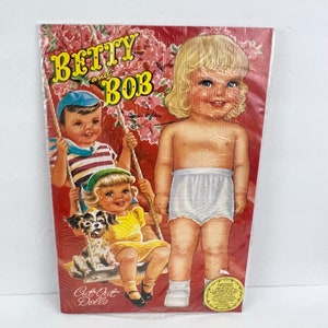 Queen Holden - Betty & Bob Paper Dolls - Poupées en papier non découpées 1999