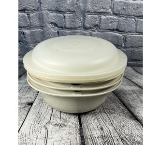 Tupperware Ultra 21 Stacker System 5 Stück Deckel Schalen Sieb Ofengeschirr Mikrowelle