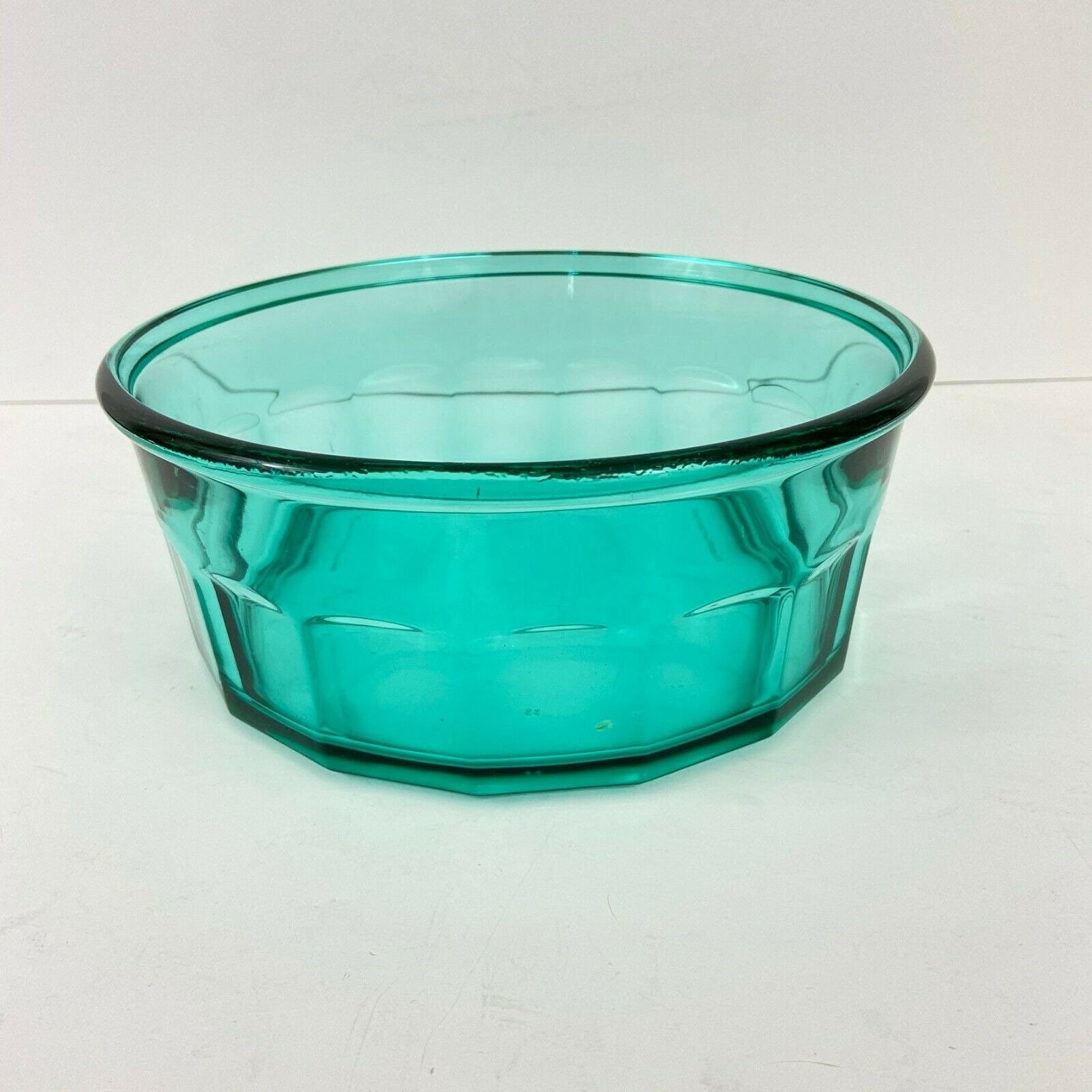 Vintage Arcoroc France Teal Aqua Blue Thumbprint 9 Inch Etsy