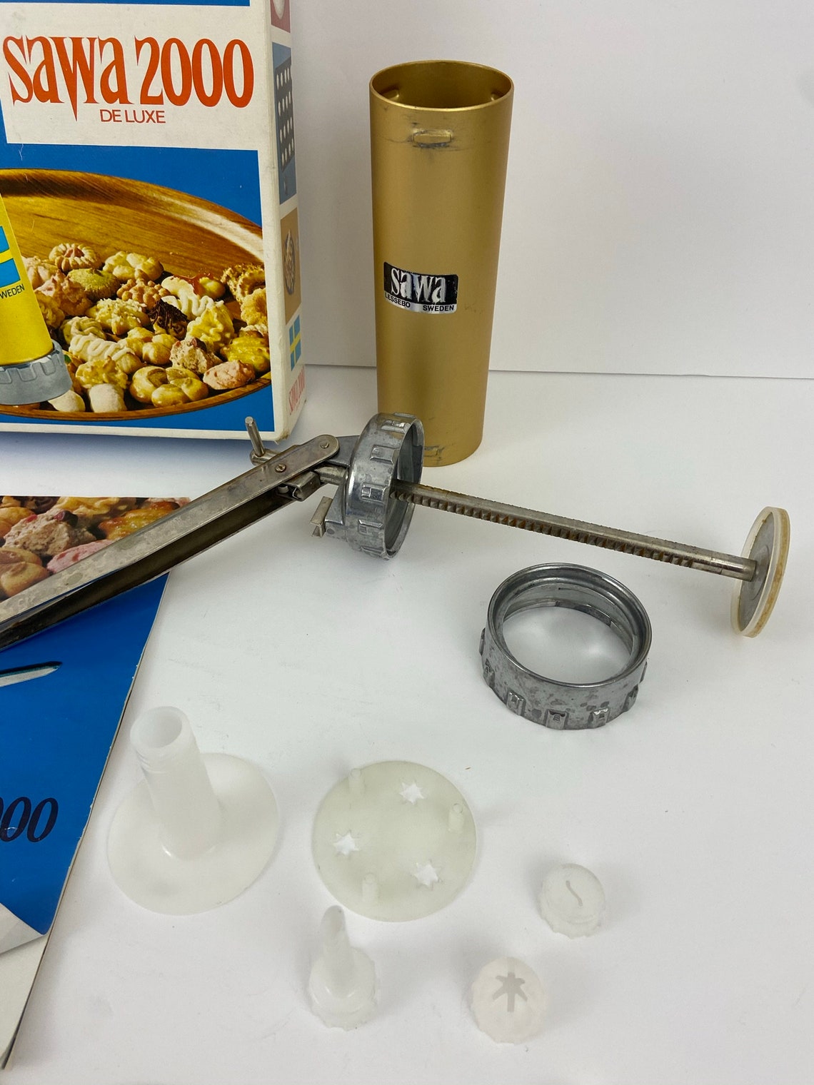 Sawa 2000 Deluxe Cookie Press Maker Sweden Vintage with Etsy