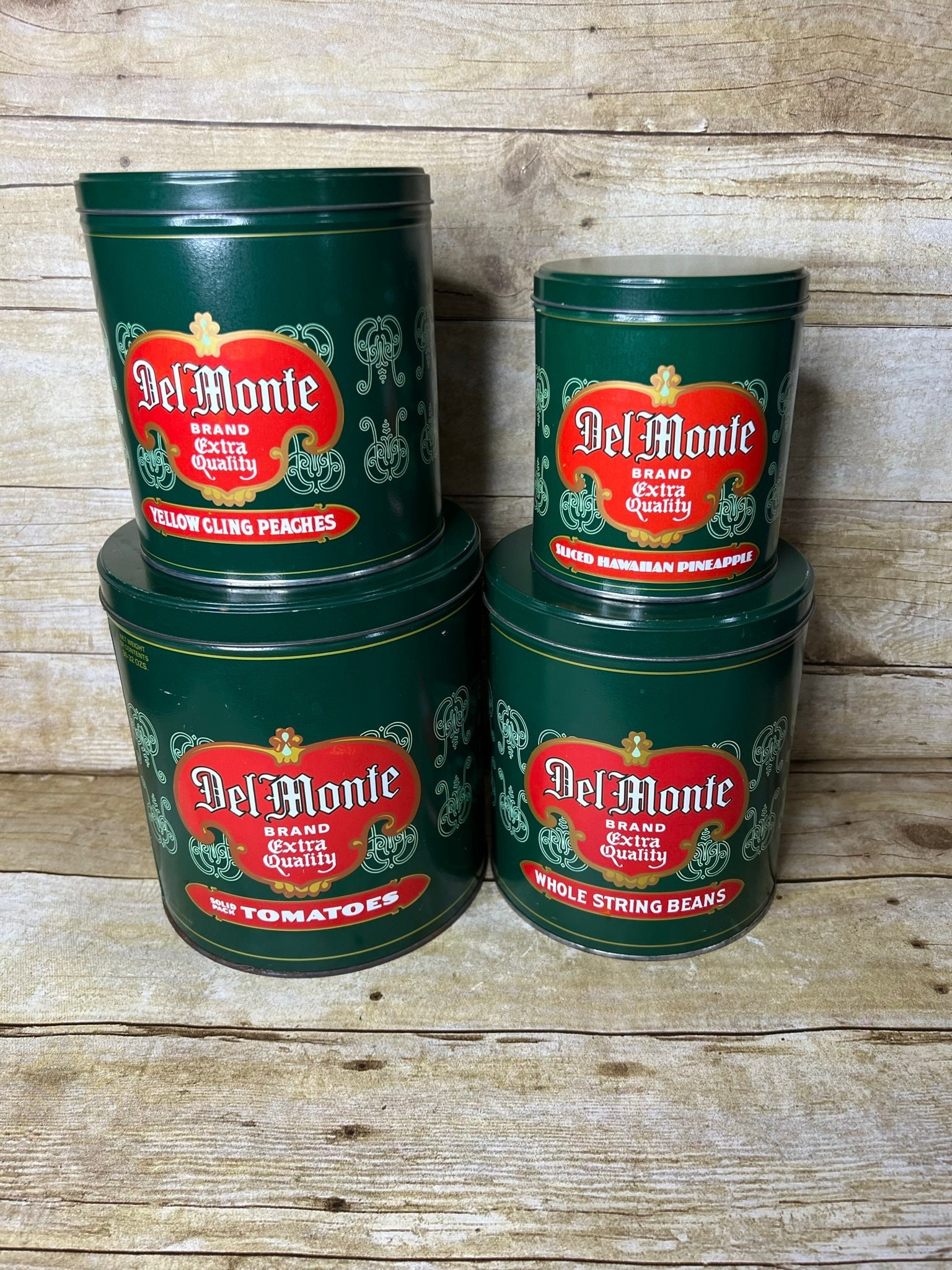 デルモンテ　キャニスター　tin缶　DelMonte Del Monte Tins - Etsy