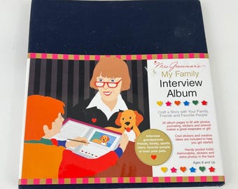Mrs. Grossmans My Family Interview Album 6 Ring Binder Stickers Refillable