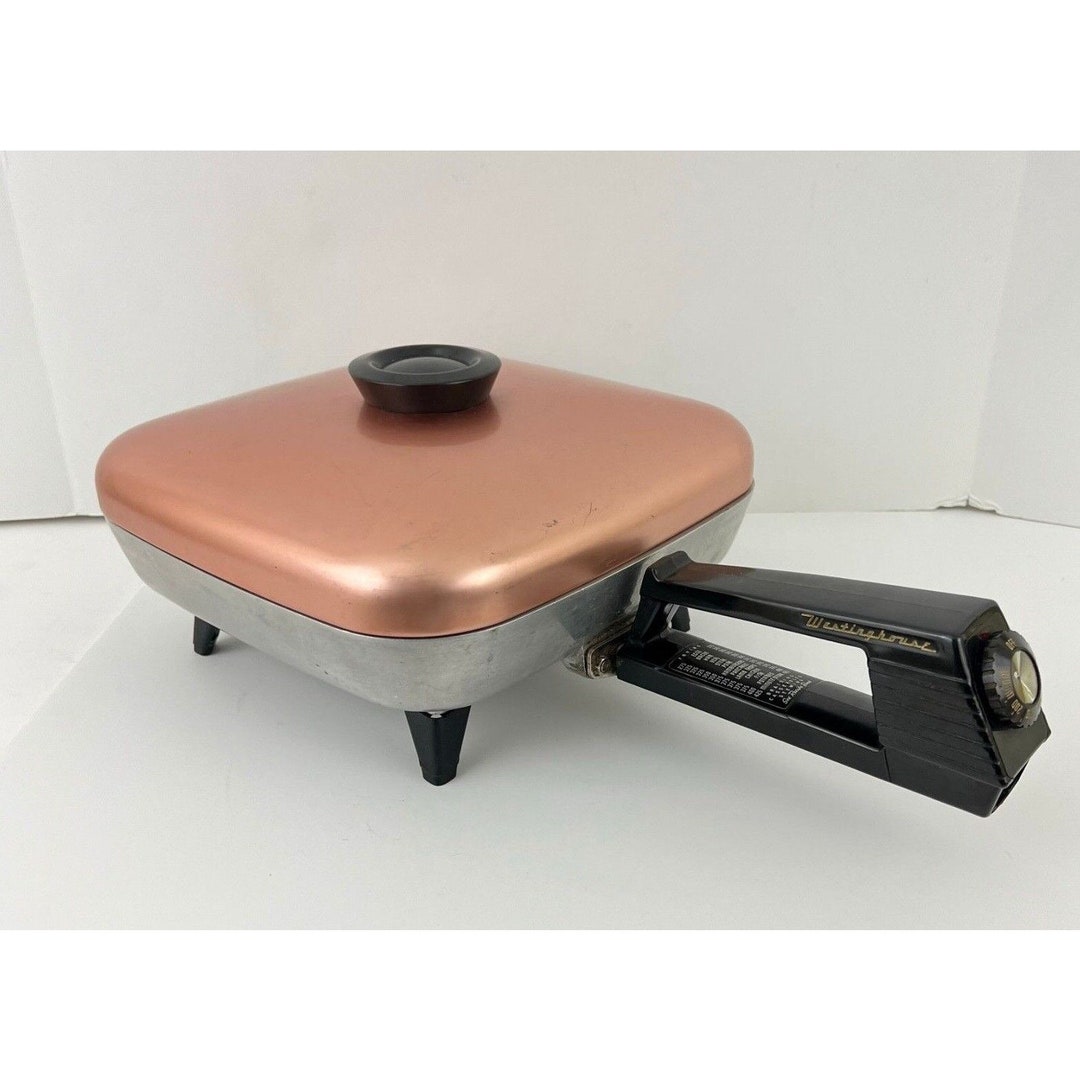 Vtg Westinghouse Mid Century Electric Skillet W/copper Lid EFP Etsy
