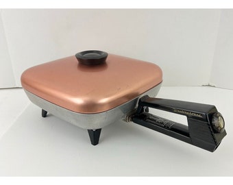 Vtg Westinghouse Mid Century Electric Skillet W/copper Lid EFP 551 Frying  Pan 