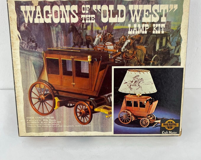 Craft Master Wagons of the Old West Lamp Kit Stagecoach Wagon Master Etsy