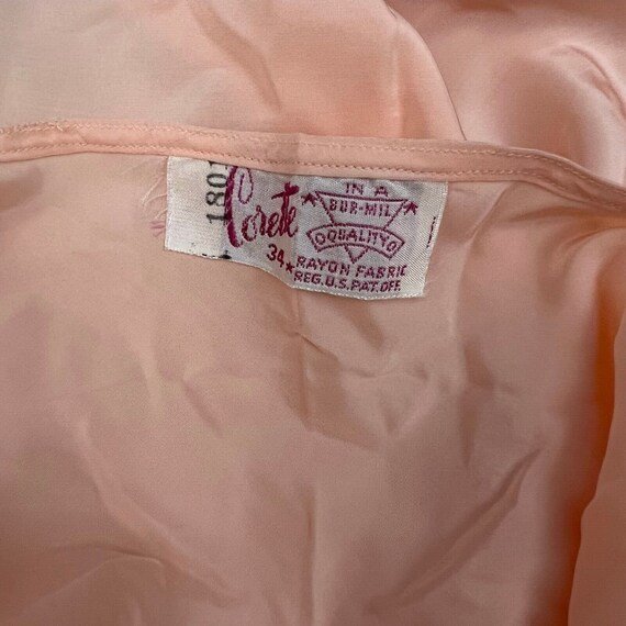 VTG Nightgown  40s Peach Sexy silky Rayon   bias … - image 5