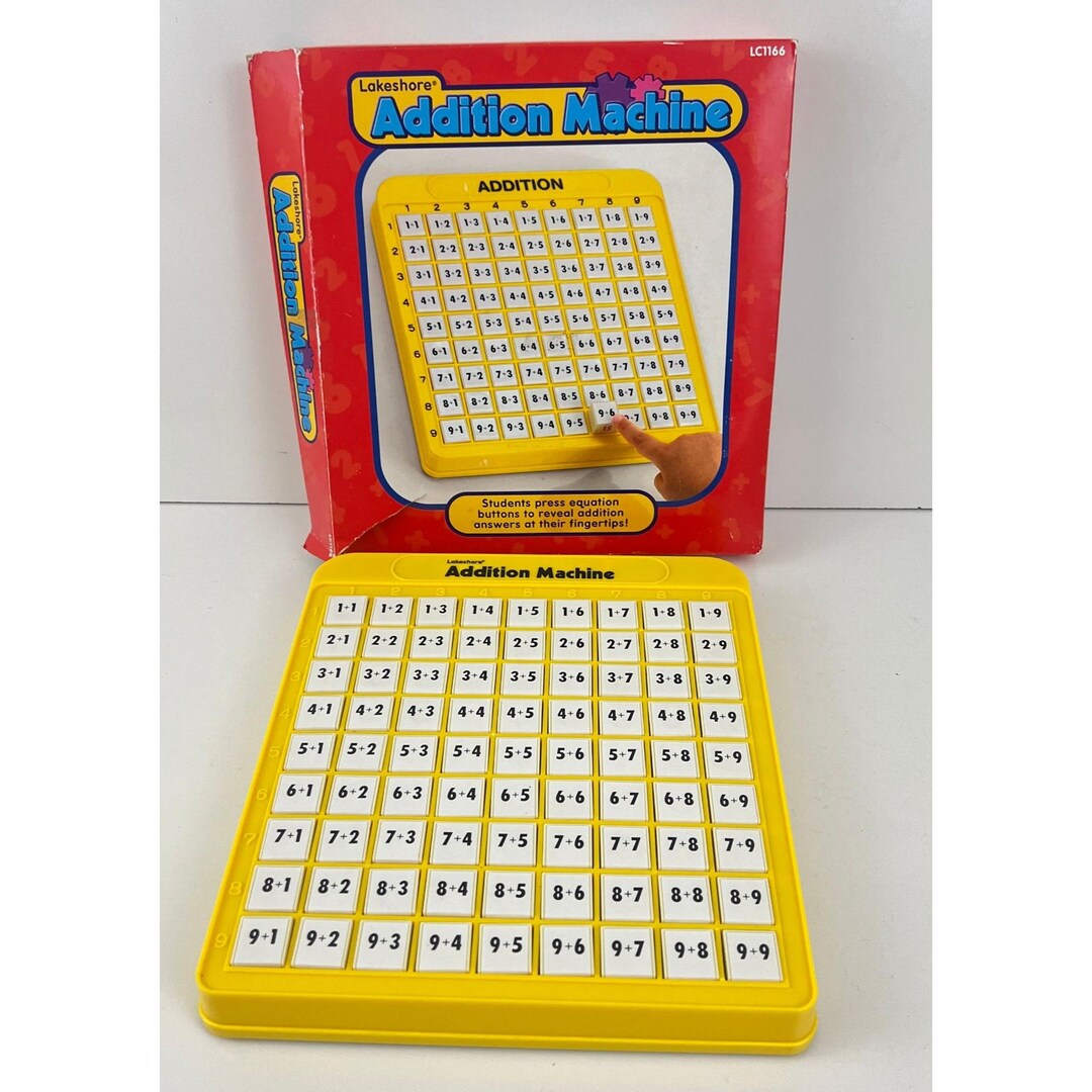 Lakeshore Addition Machine Math Practice Homeschool Early Learning Pop ...